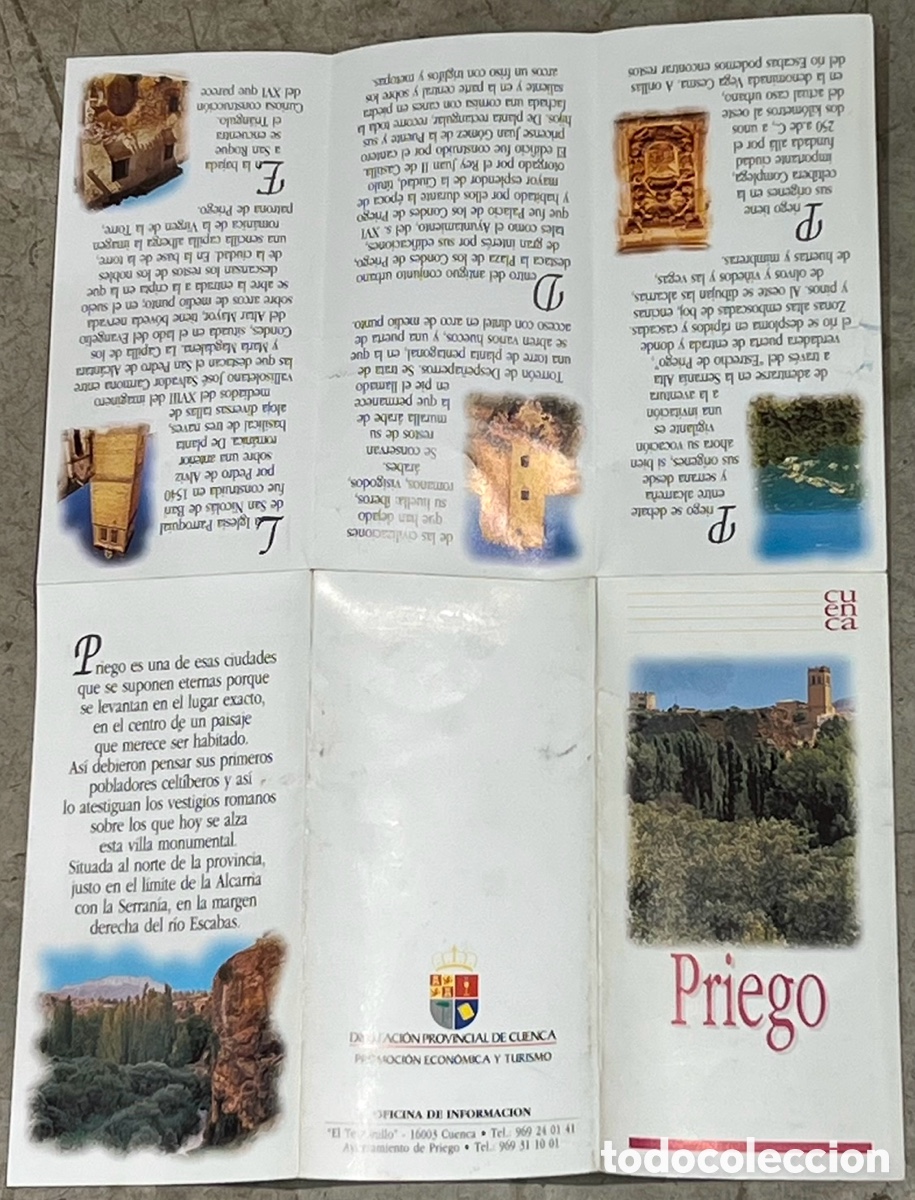 Mapas contempor&aacute;neos: Mapa. Priego. Cuenca. Diputaci&oacute;n Provincial de Cuenca. - Foto 3