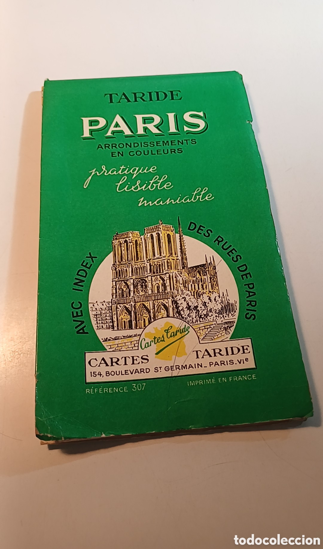 Mapas contempor&aacute;neos: Mapa Par&iacute;s en color con &iacute;ndice de calles 1962 - Foto 2