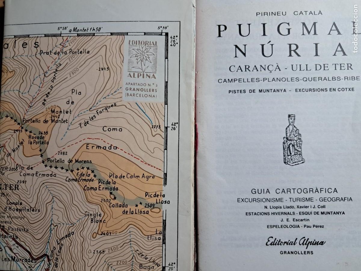 Mapas contempor&aacute;neos: Mapa Alpina, Puigmal i N&uacute;ria - Foto 2