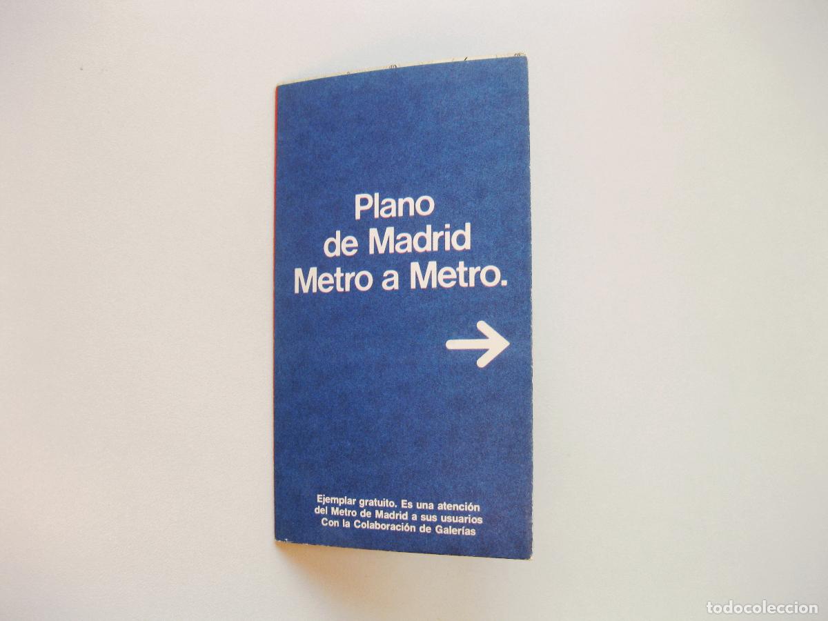 Contemporary maps: PLANO DE BOLSILLO DEL METRO DE MADRID. SEPTIEMBRE DE 1989. GALER&Iacute;AS PRECIADOS
