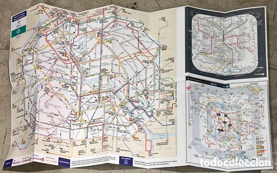Mapas contempor&aacute;neos: Mapa. Par&iacute;s. Lecture Confort. Plan des Lignes, 3. 2022. - Foto 3