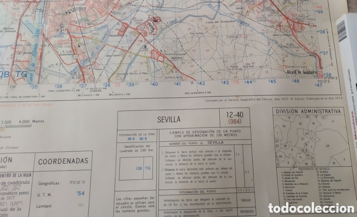 Mapas contempor&aacute;neos: Mapa militar de Sevilla - a&ntilde;o 1977 - Foto 5