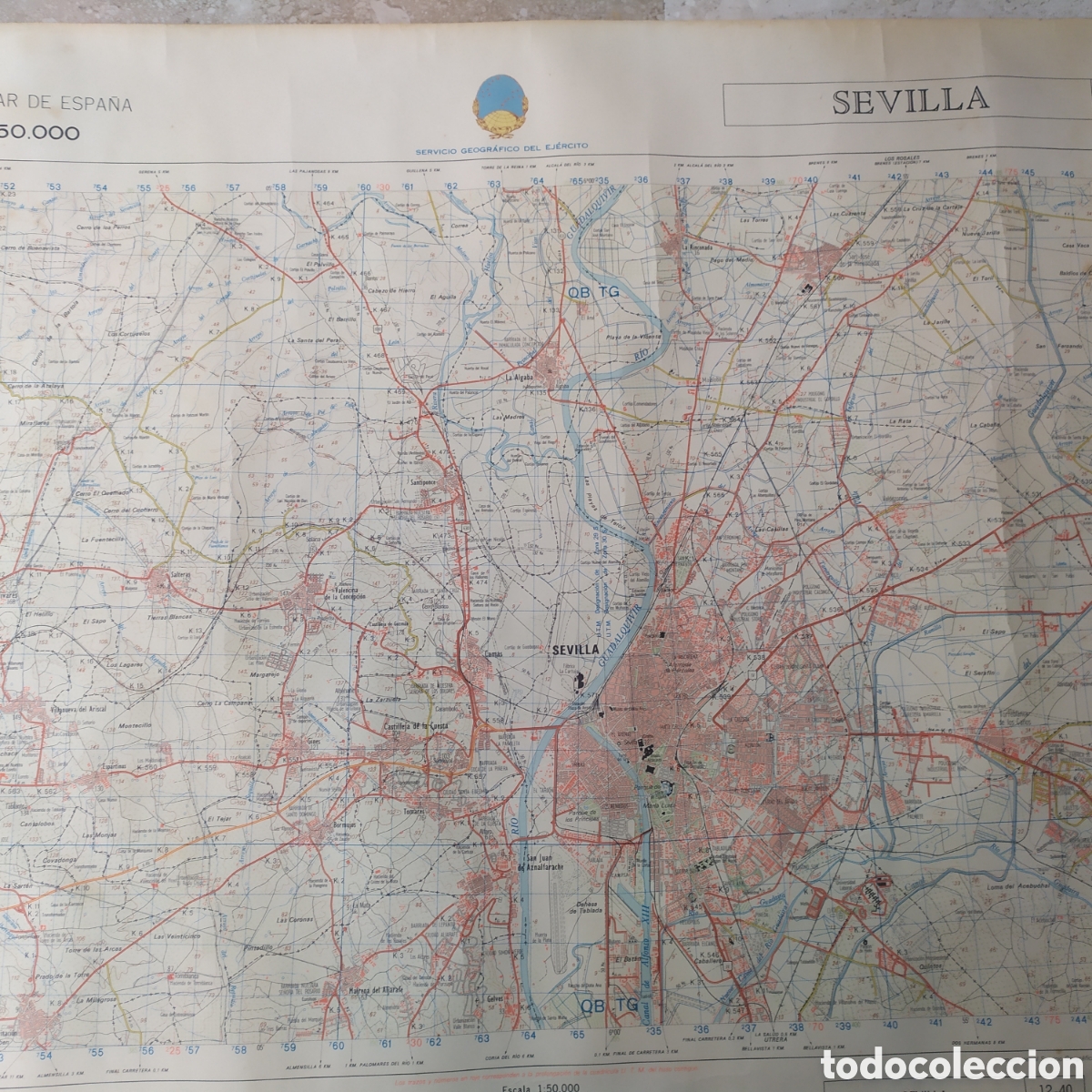Mapas contempor&aacute;neos: Mapa militar de Sevilla - a&ntilde;o 1977 - Foto 6