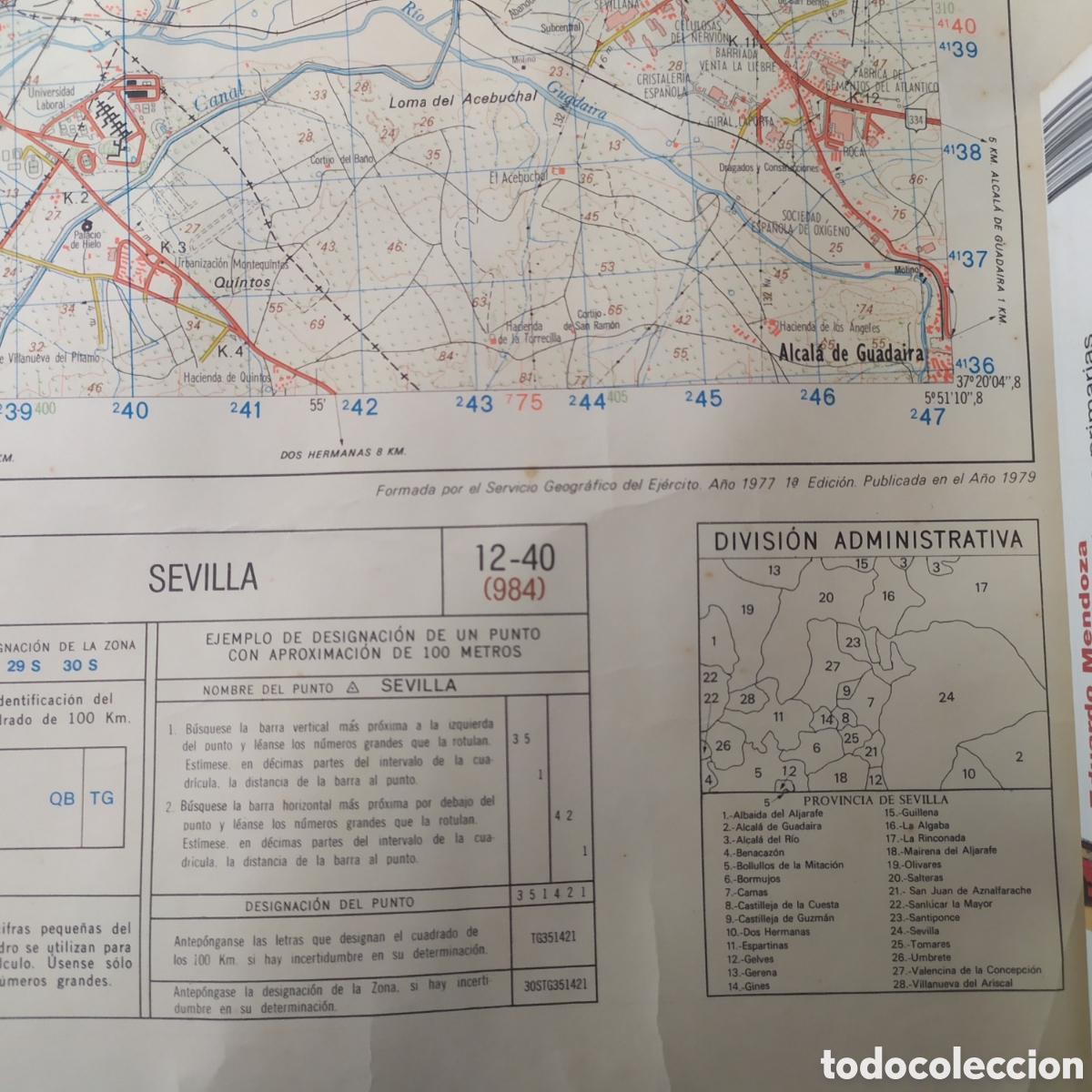 Mapas contempor&aacute;neos: Mapa militar de Sevilla - a&ntilde;o 1977 - Foto 7