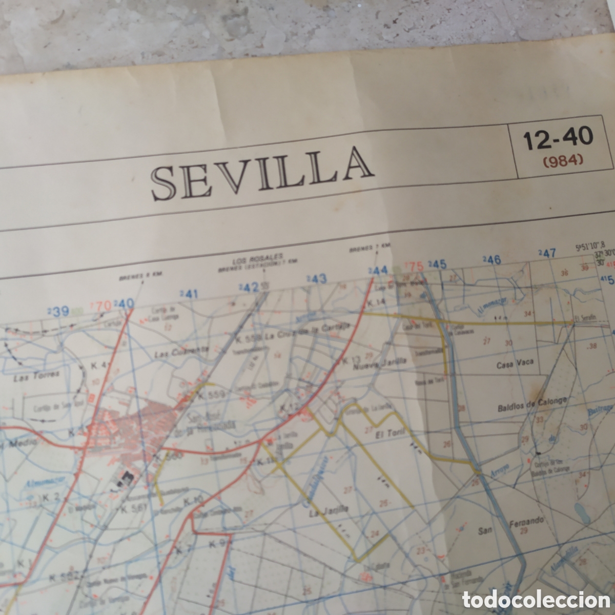 Mapas contempor&aacute;neos: Mapa militar de Sevilla - a&ntilde;o 1977 - Foto 8