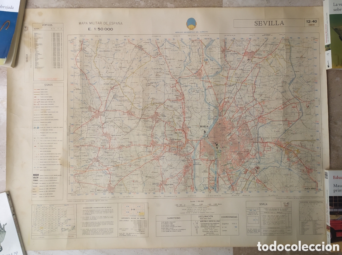 Mapas contempor&aacute;neos: Mapa militar de Sevilla - a&ntilde;o 1977 - Foto 1