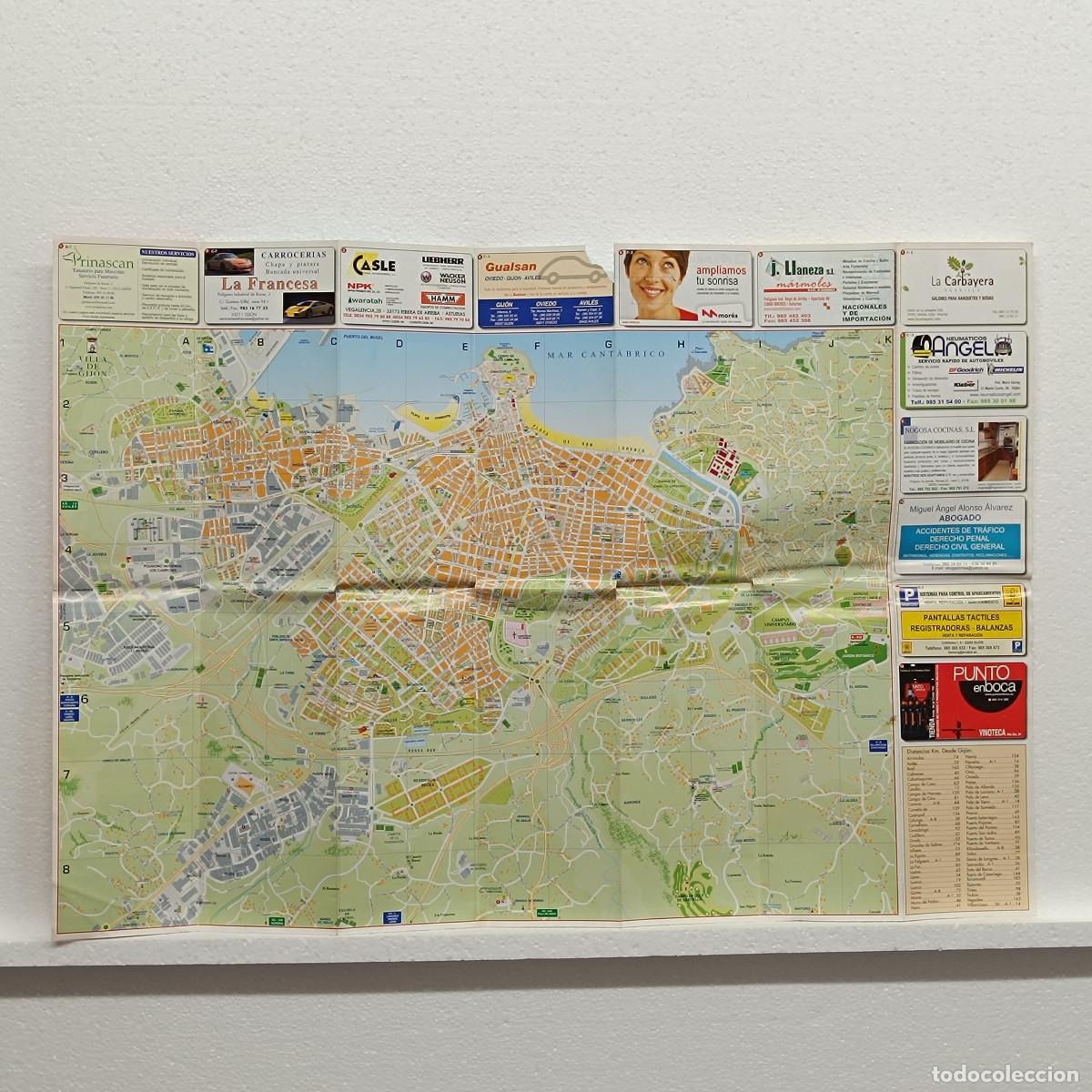 Mapas contempor&aacute;neos: PLANO DESPLEGABLE DE GIJON. - Foto 1