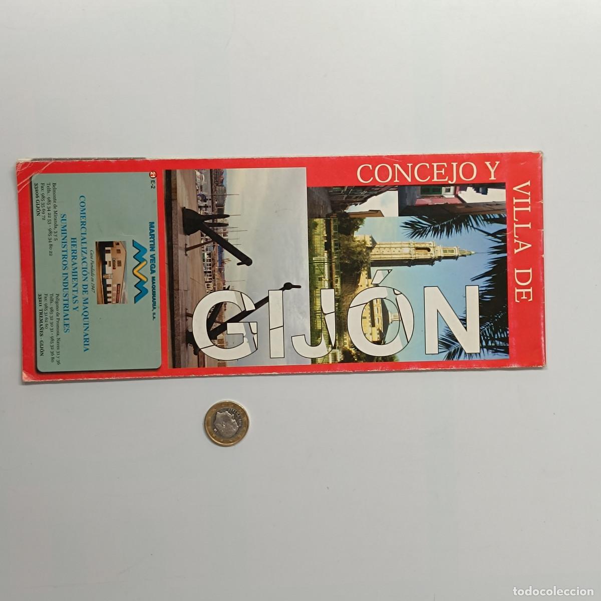 Mapas contempor&aacute;neos: PLANO DESPLEGABLE DE GIJON. - Foto 2