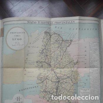 Mapas contempor&aacute;neos: Mapa Tur&iacute;stico Provincial. Lugo. Editorial Hernando. - Foto 2