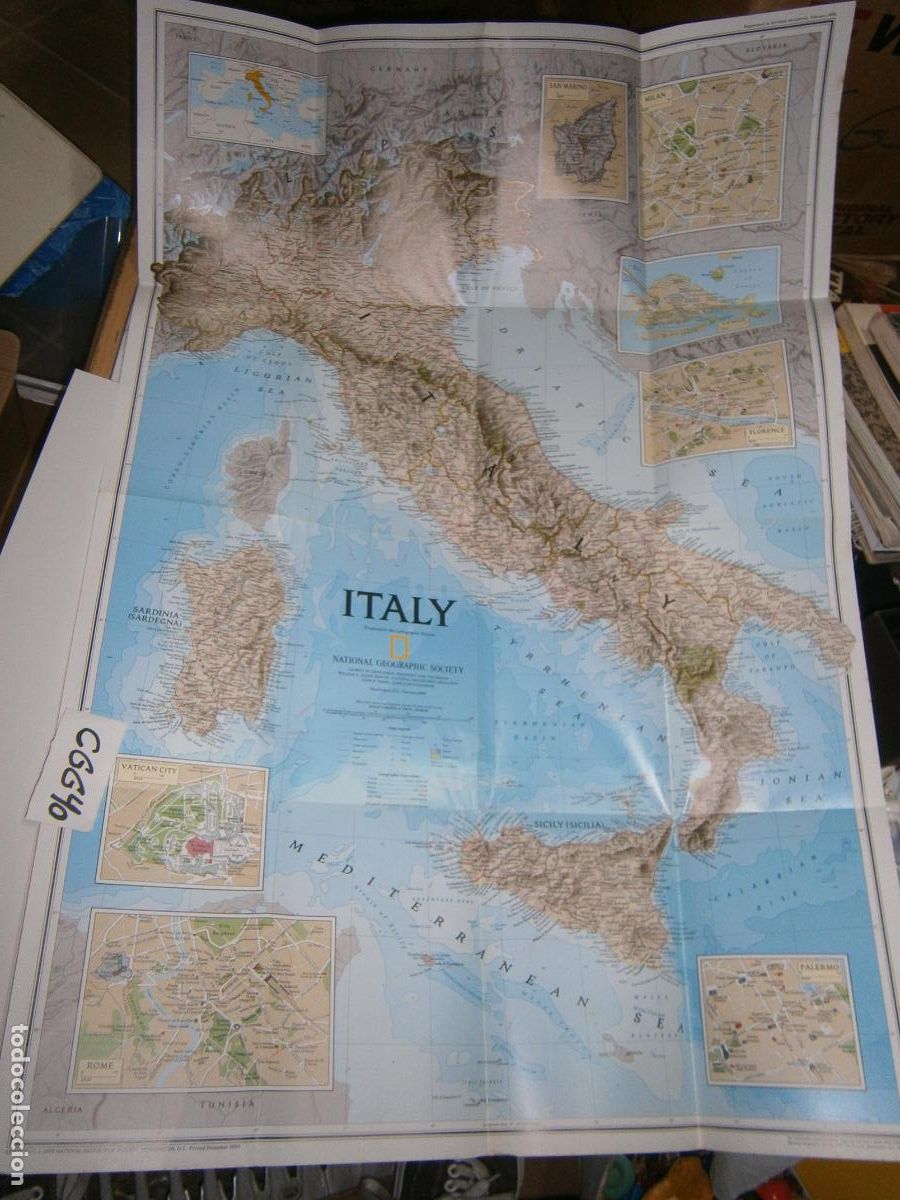 Mapas contempor&aacute;neos: ESPECTACULAR MAPA DE ITALIA - Foto 1