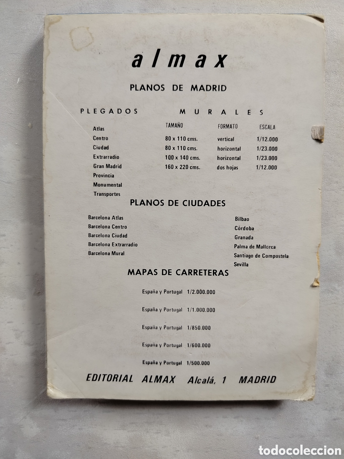 Mapas contempor&aacute;neos: Madrid Plan, Guia, 1979. - Foto 2