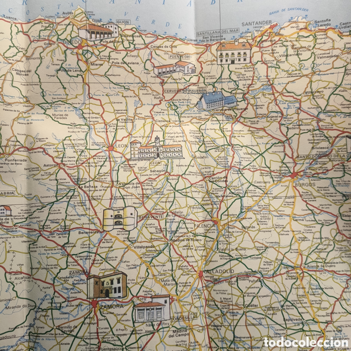 Mapas contempor&aacute;neos: MAPA DE LOS PARADORES DE ESPA&Ntilde;A. - Foto 5