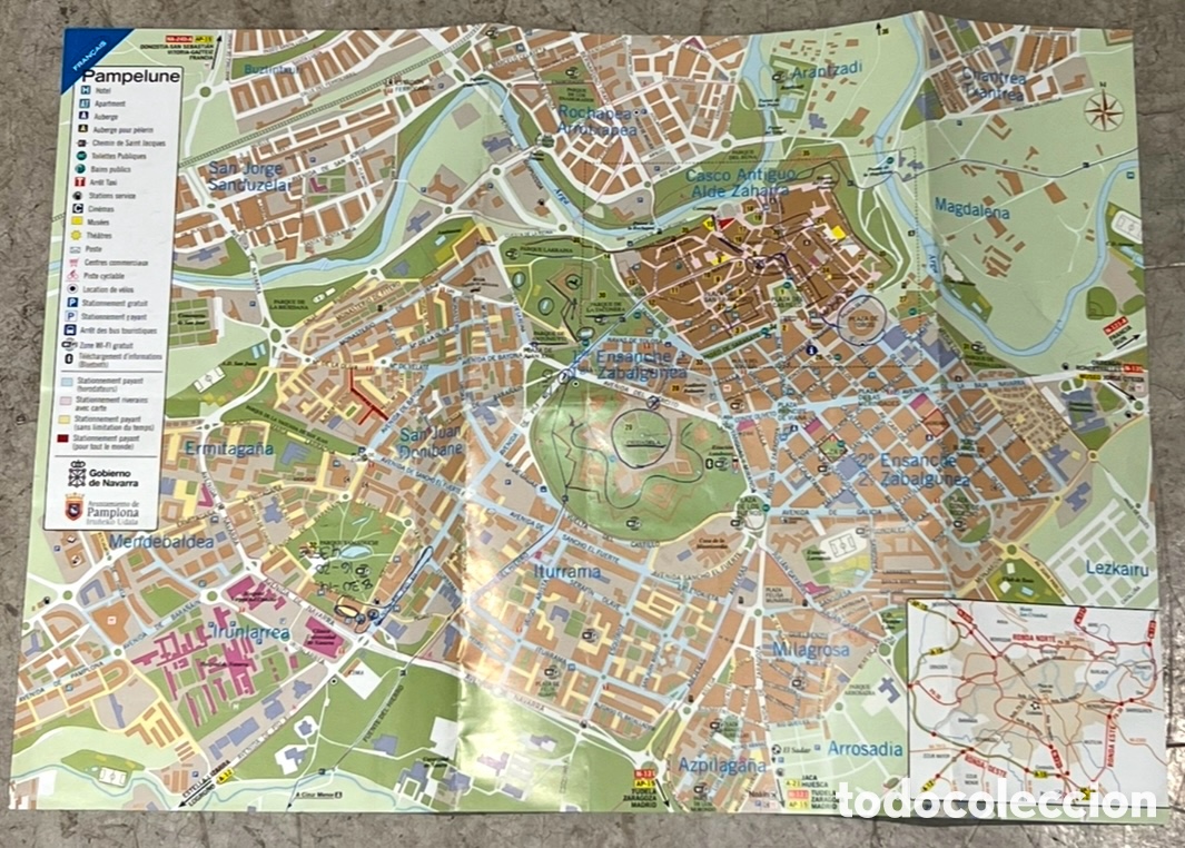 Mapas contempor&aacute;neos: Mapa. Pamplona. 2013. - Foto 1