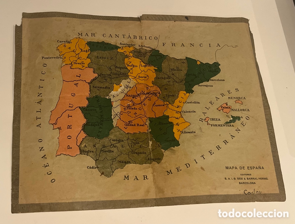 Mapas contempor&aacute;neos: MAPA DE ESPA&Ntilde;A - SEIX & BARRAL - BARCELONA - Foto 1