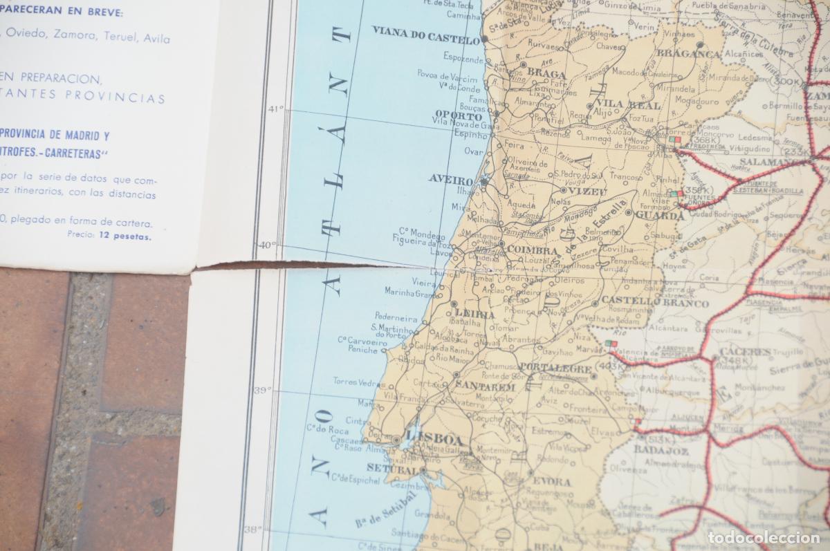 Mapas contempor&aacute;neos: Mapa de los ferrocarriles de Espa&ntilde;a. Editorial Hernando. A&ntilde;o 1950 - Foto 4