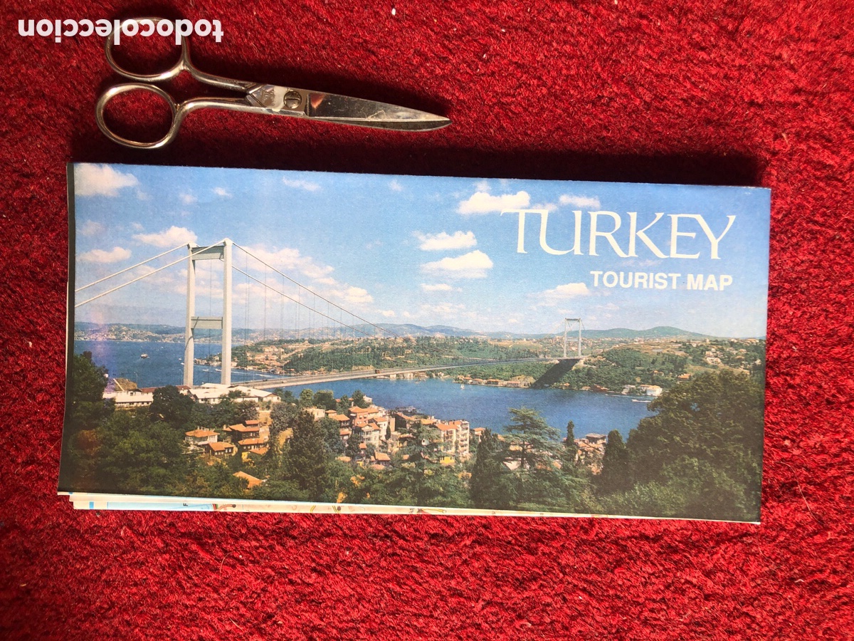 Mapas contempor&aacute;neos: Turqu&iacute;a. Mapa Tur&iacute;stico. 1991. ASM - Foto 1
