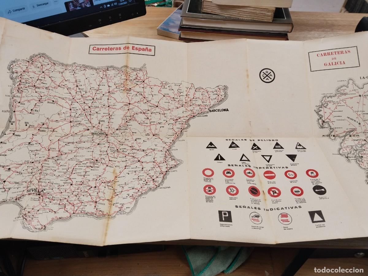 Mapas contempor&aacute;neos: Galicia. Mapa de de Carreteras - Foto 5
