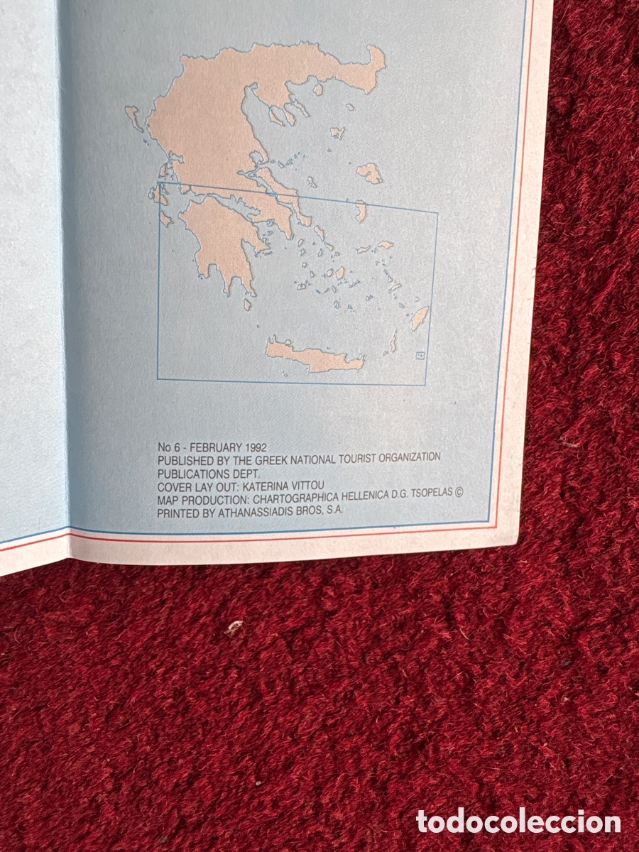 Mapas contempor&aacute;neos: Mapa de Grecia. Carreteras. 1992. ASM - Foto 2