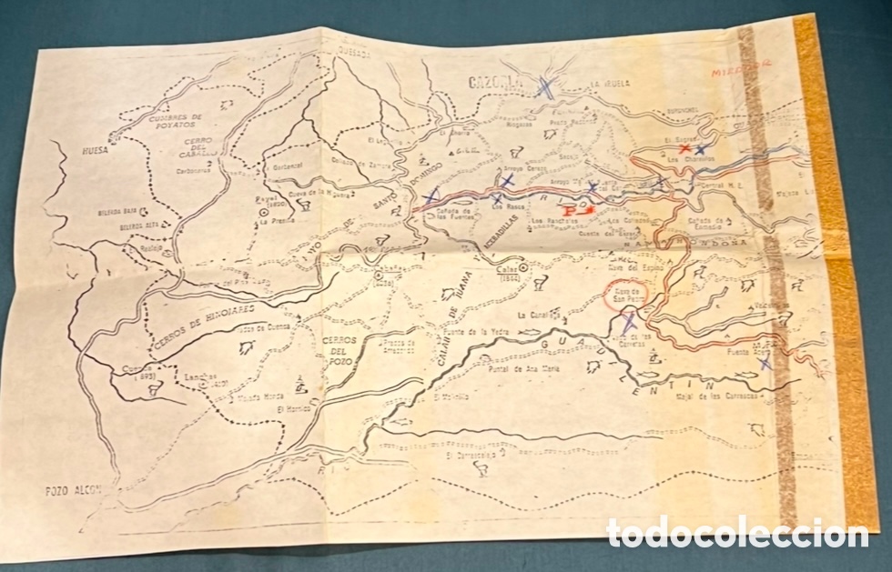 Mapas contempor&aacute;neos: Mapa. Sierra de Cazorla. A&ntilde;os 80. - Foto 1