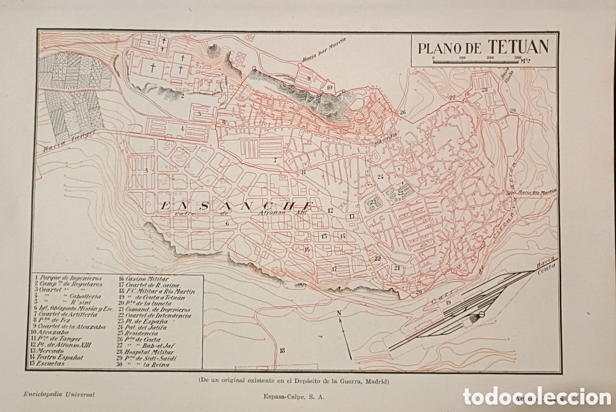 Mapas contempor&aacute;neos: Antiguo Plano deTetuan - Foto 1