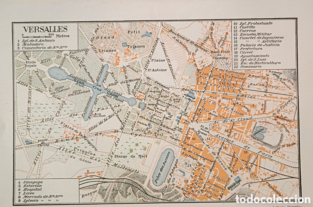 Mapas contempor&aacute;neos: Antiguo Plano de Versalles - Foto 1