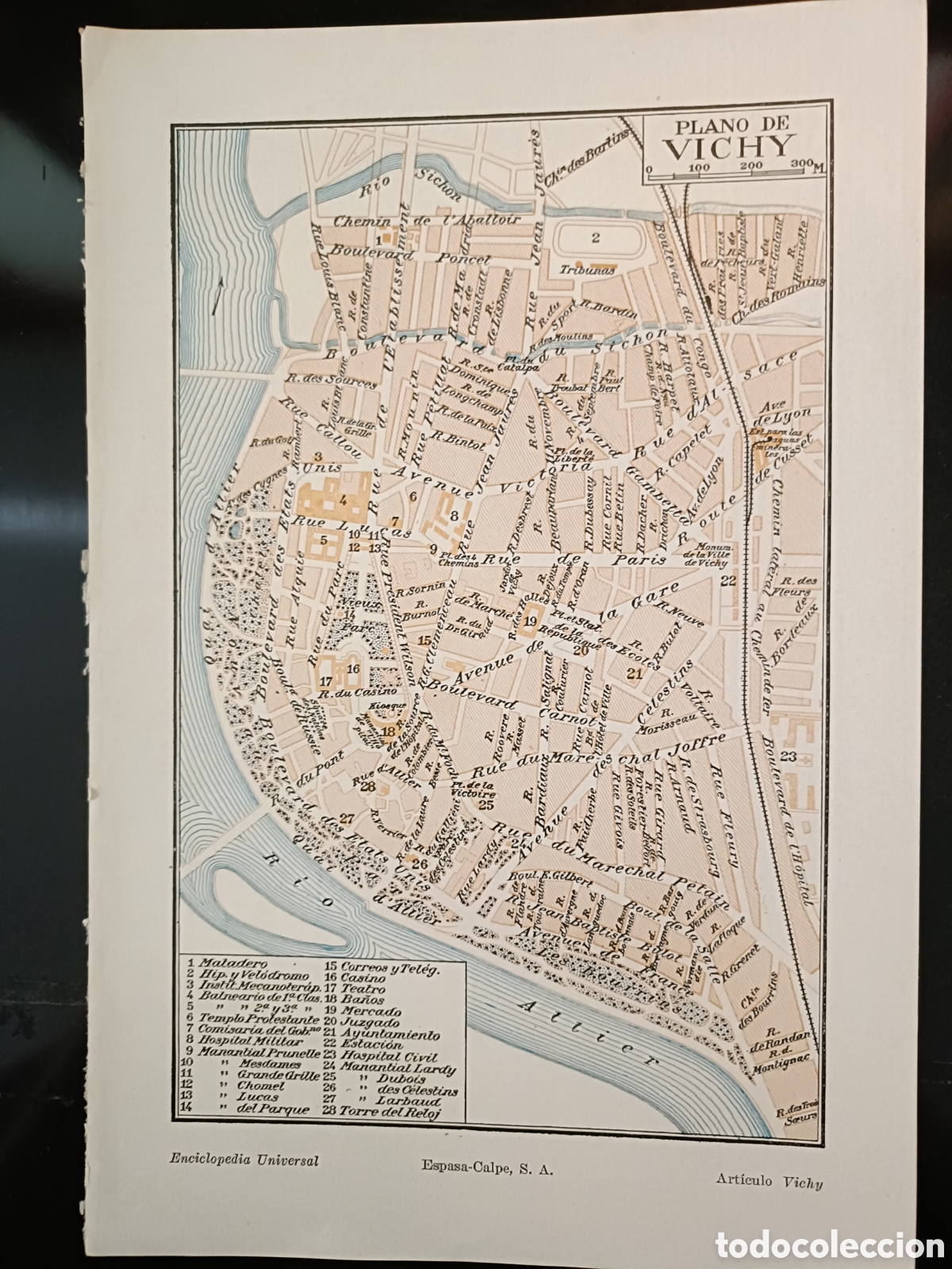 Mapas contempor&aacute;neos: Antiguo Plano de Vichy - Foto 1