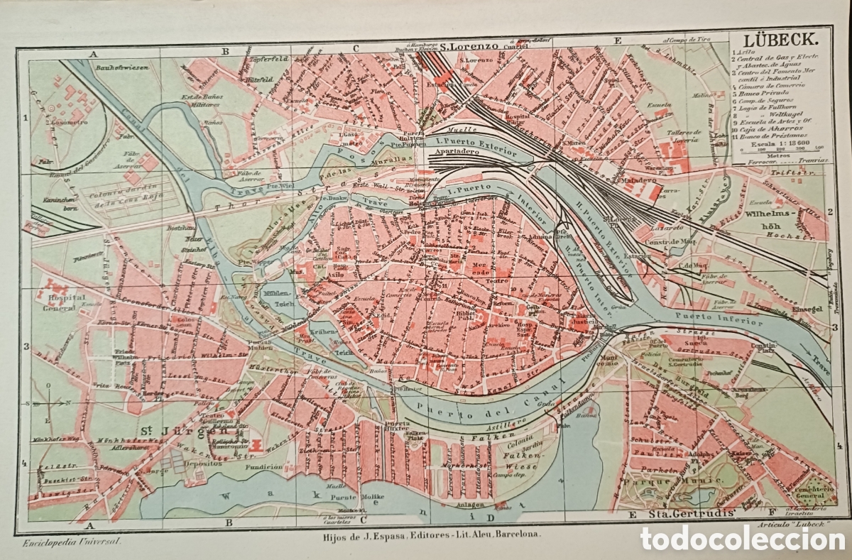 Mapas contempor&aacute;neos: Antiguo Plano Lubeck - Foto 1