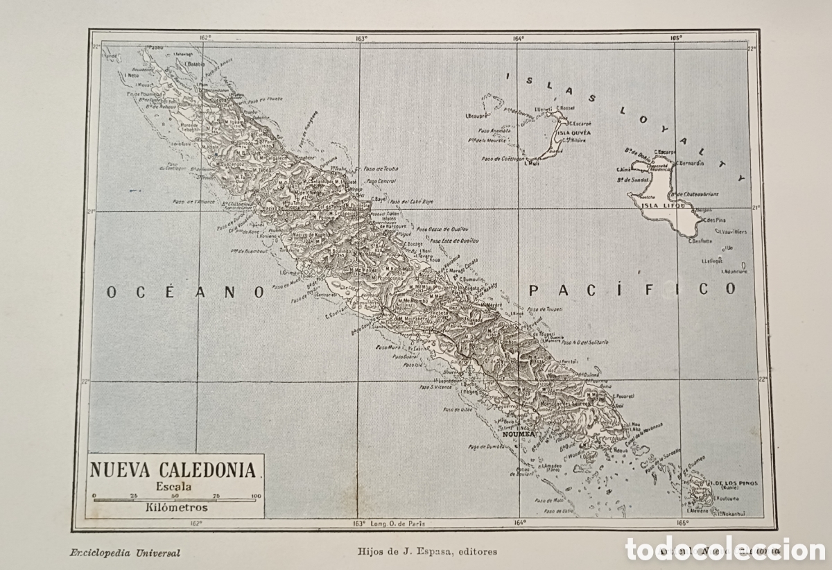 Mapas contempor&aacute;neos: Mapa de Nueva Caledonia - Foto 1