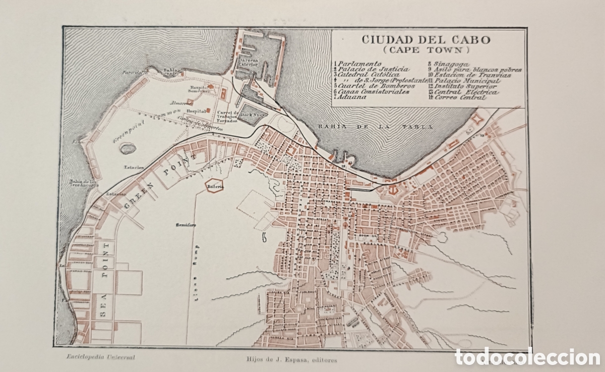 Mapas contempor&aacute;neos: Antiguo Plano de Ciudad de Cabo - Foto 1