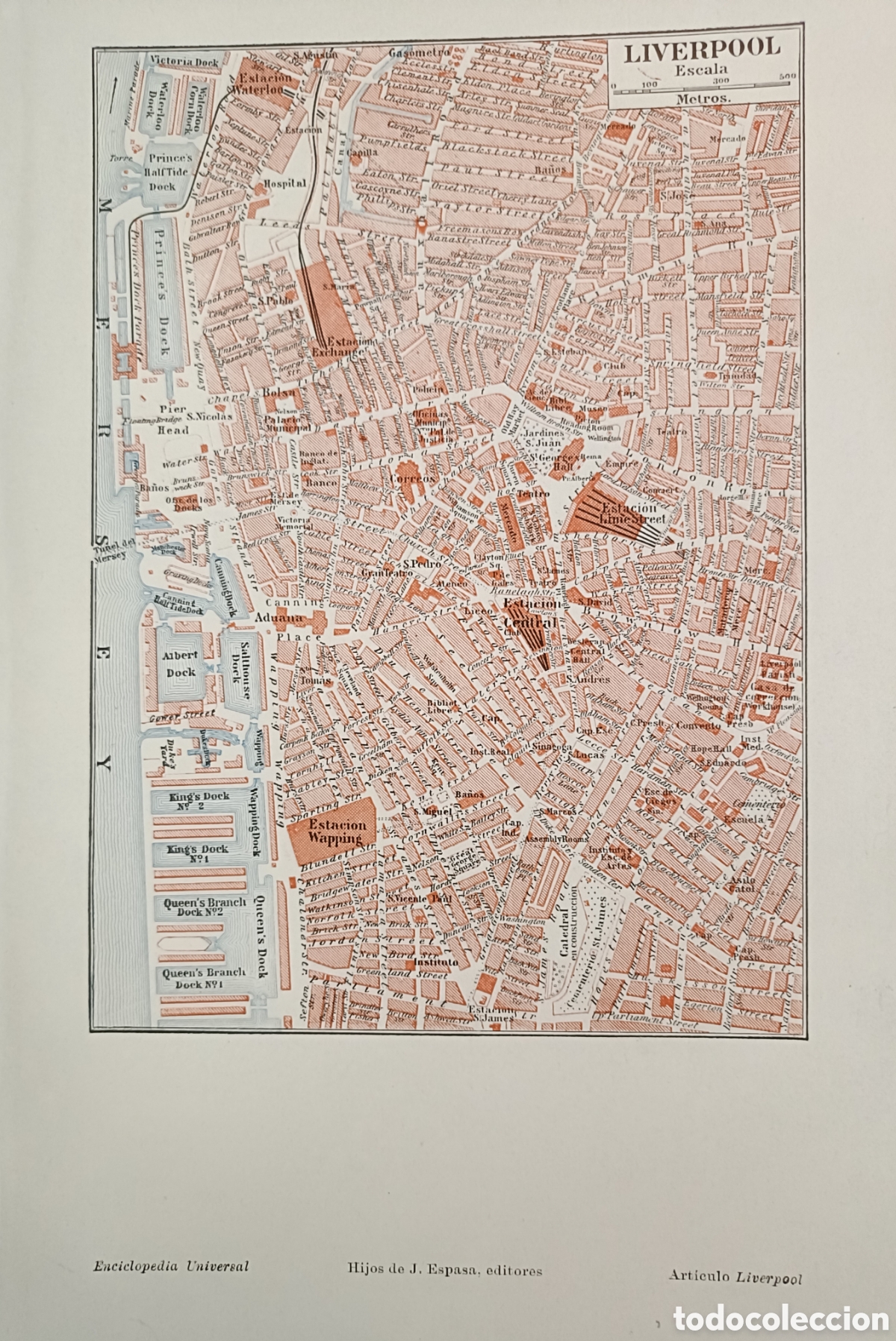 Mapas contempor&aacute;neos: Antiguo Plano de Liverpool - Foto 1