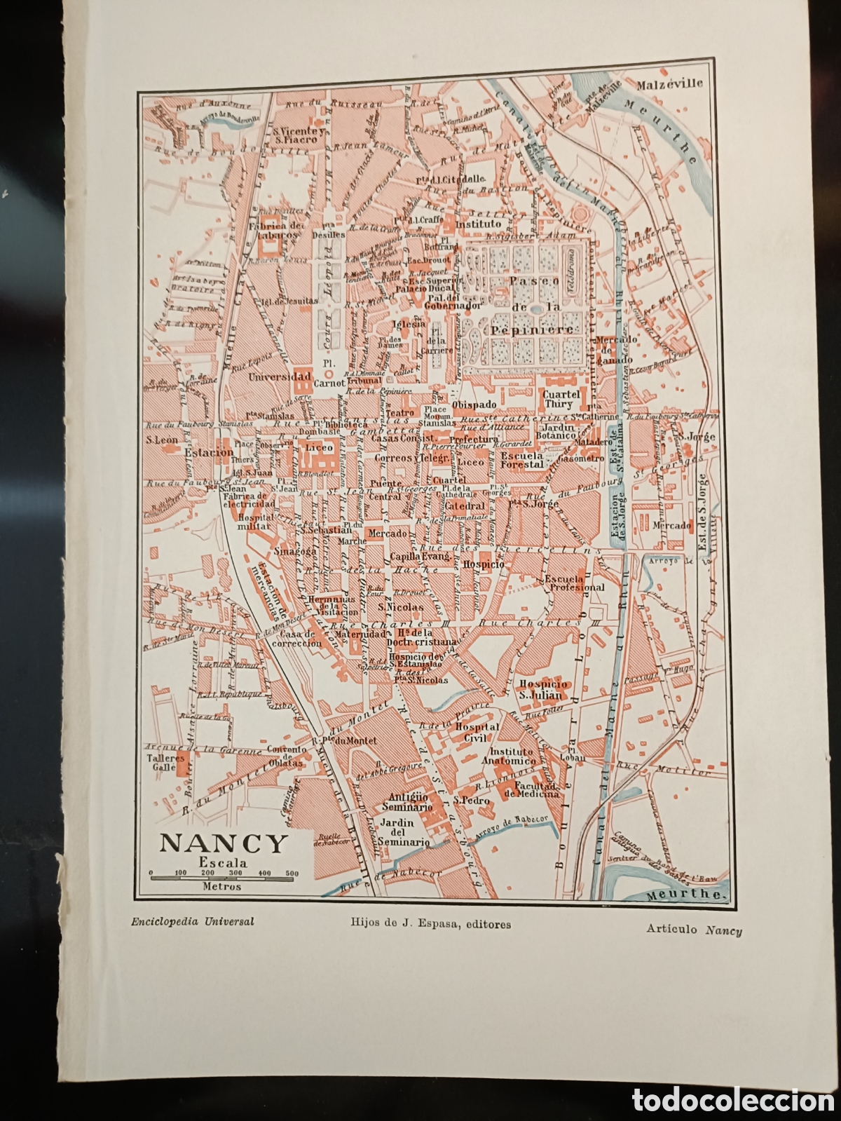 Mapas contempor&aacute;neos: Antiguo Plano de Nancy - Foto 1