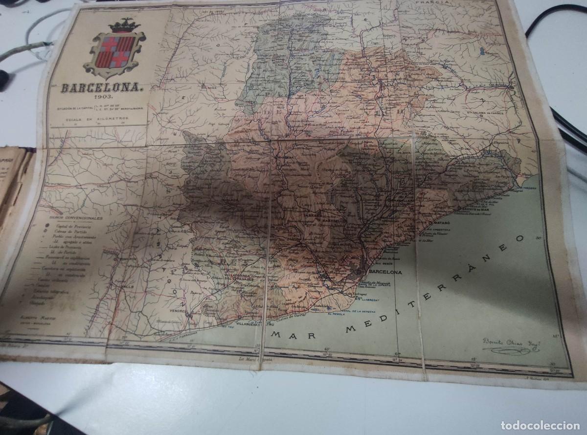 Mapas contempor&aacute;neos: mapa de la provincia de barcelona 1904 - Foto 2