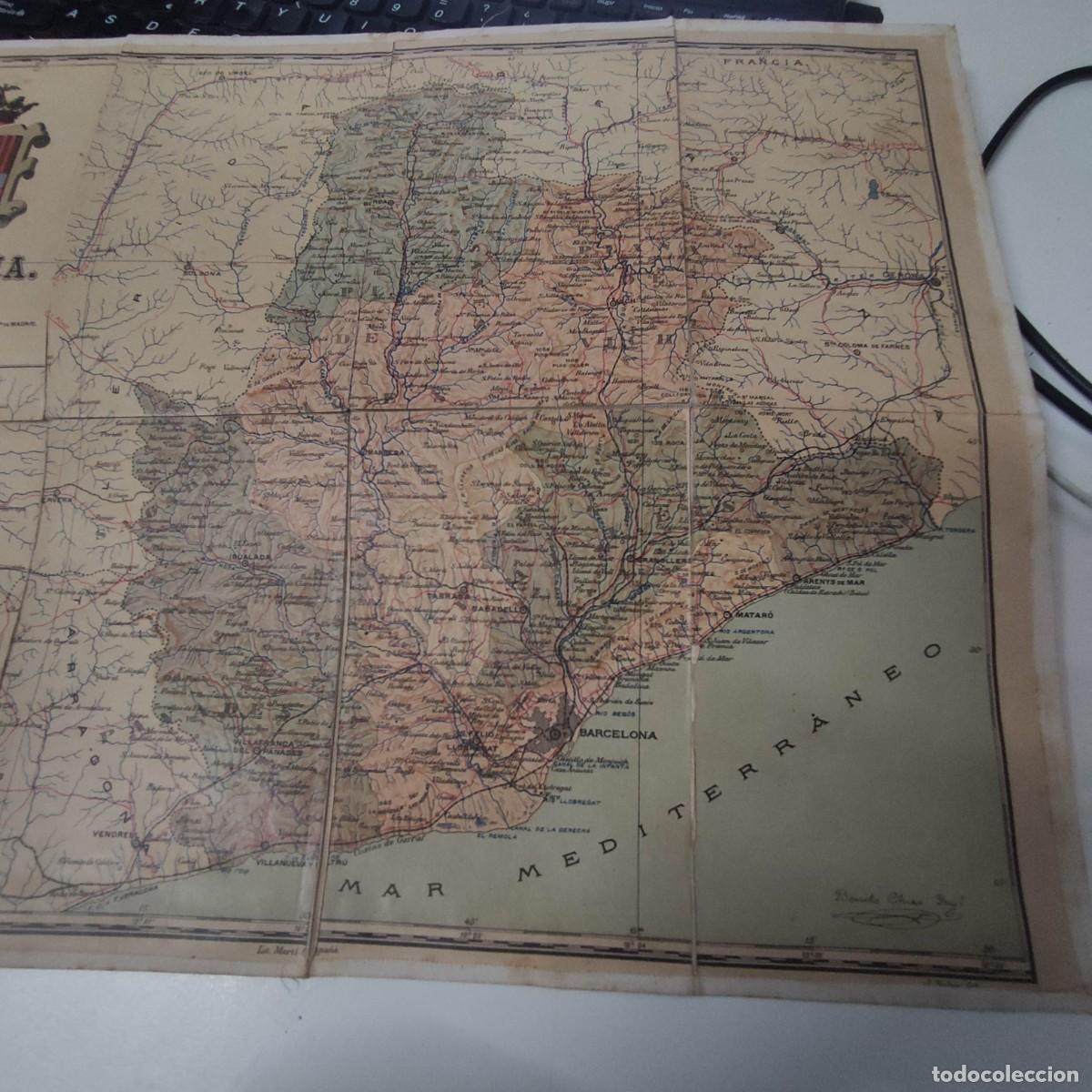 Mapas contempor&aacute;neos: mapa de la provincia de barcelona 1904 - Foto 4