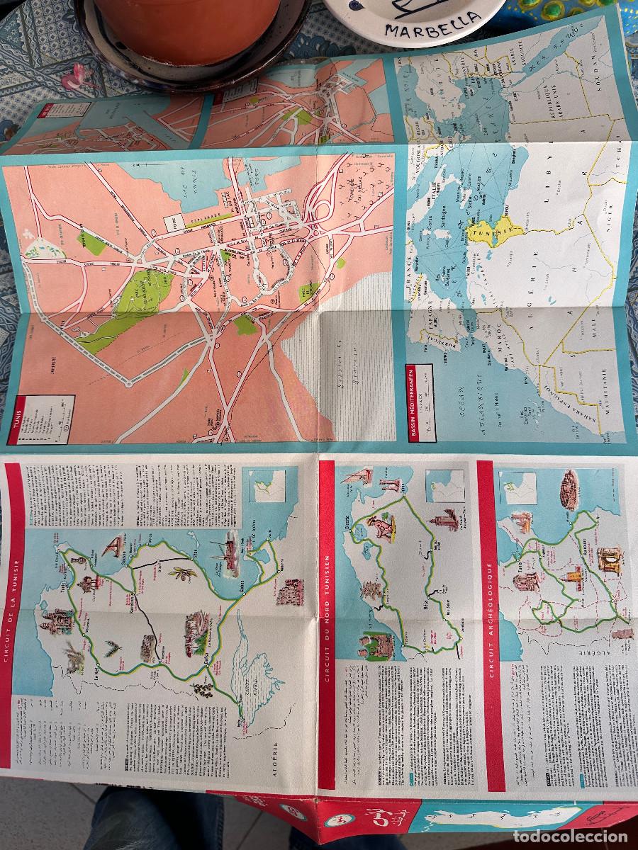 Mapas contempor&aacute;neos: ANTIGUO MAPA DE TUNEZ DE LA MARCA ESSO - Foto 4