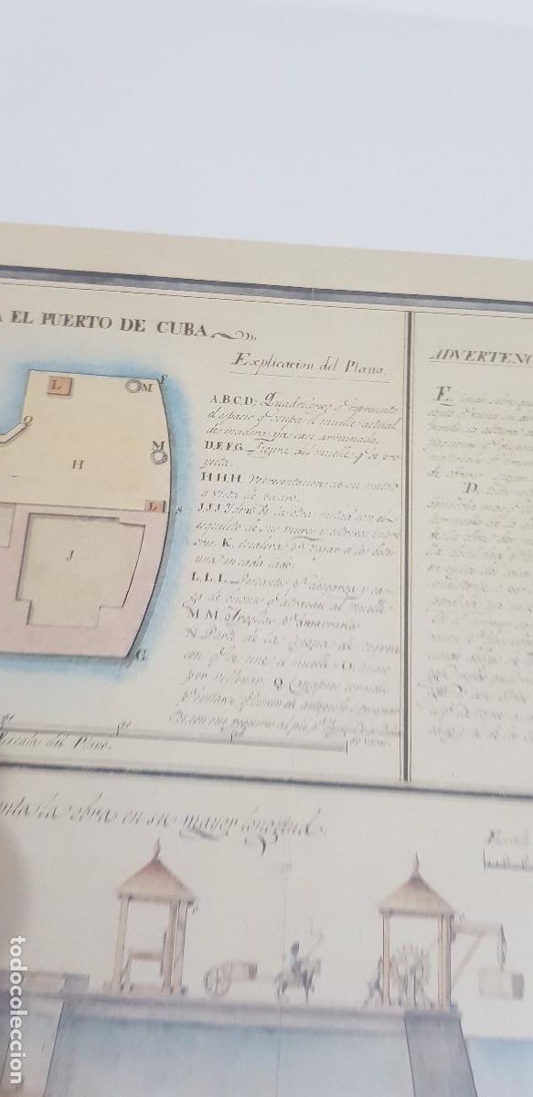 Mapas contempor&aacute;neos: CUBA PROYECTO DE MUELLE EN SANTIAGO DE CUBA 1810 - Foto 2