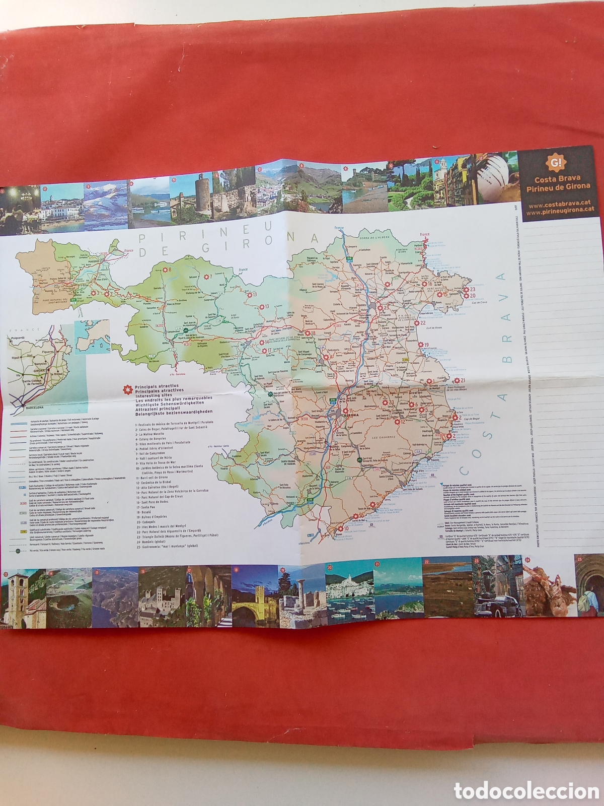 Mapas contempor&aacute;neos: MAPA TURISTICO COSTA BRAVA .CATALU&Ntilde;A - Foto 1