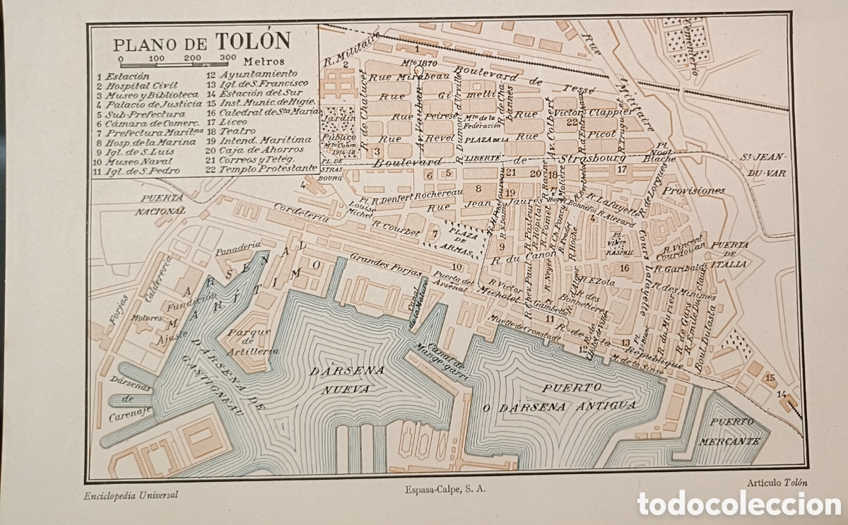 Mapas contempor&aacute;neos: Antiguo Plano de Tol&oacute;n - Foto 1