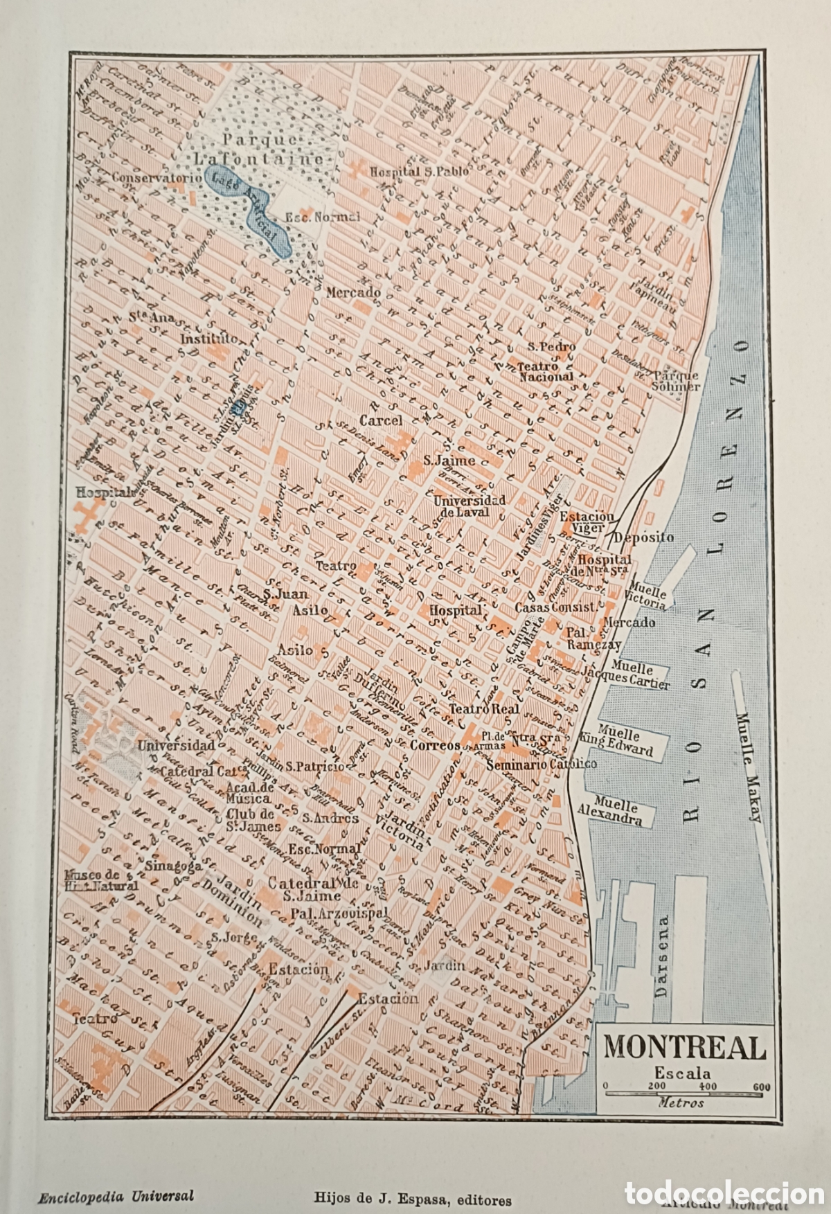 Mapas contempor&aacute;neos: Antiguo plano de Motreal - Foto 1