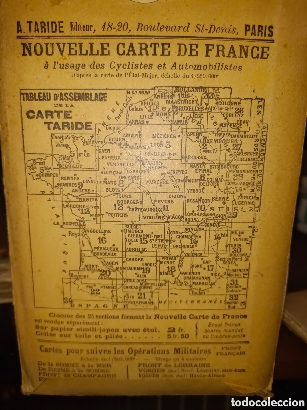 Mapas contempor&aacute;neos: Carte Taride N 1 en franc&eacute;s - Foto 2