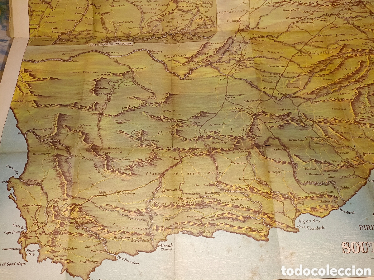 Mapas contempor&aacute;neos: Mapa de Sud&aacute;frica en color - Foto 4