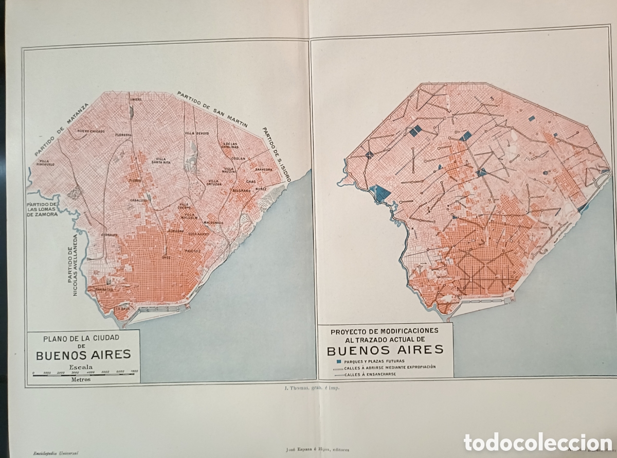 Mapas contempor&aacute;neos: Plano de la ciudad de Buenos Aires - Foto 1