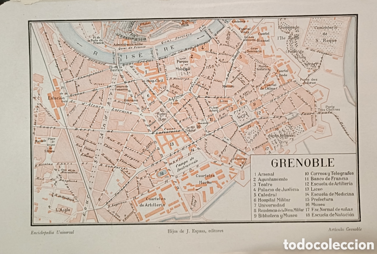 Mapas contempor&aacute;neos: Antiguo Plano de Grenoble - Foto 1