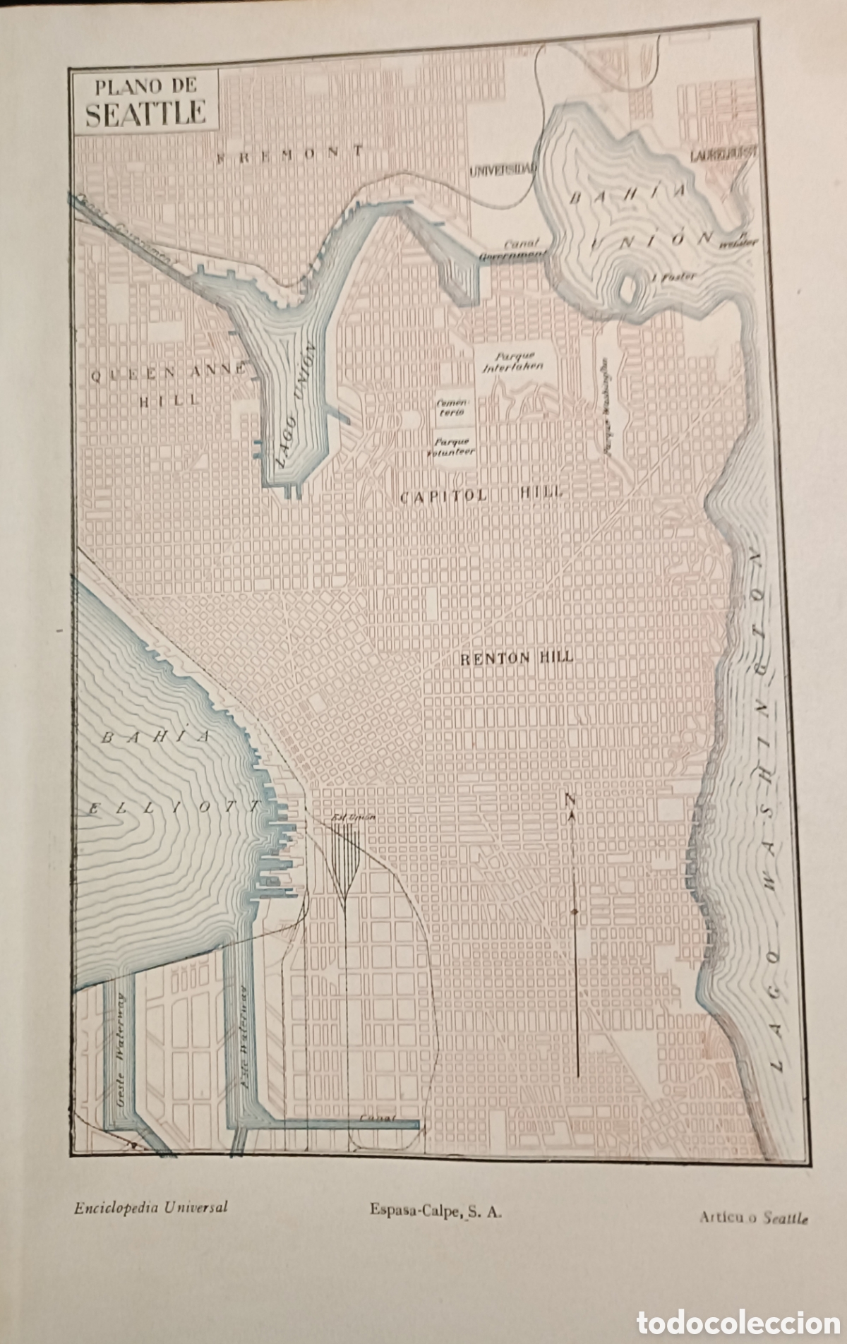 Mapas contempor&aacute;neos: Antiguo Plano de Seattle - Foto 1