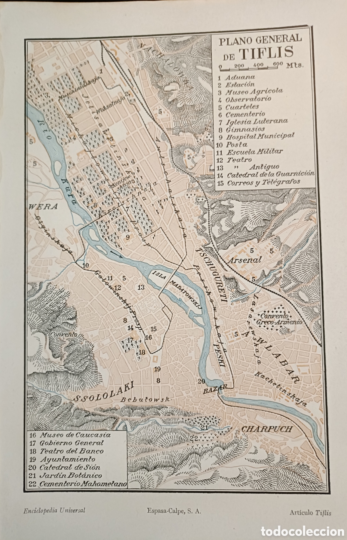 Mapas contempor&aacute;neos: Plano general de Tiflis - Foto 1