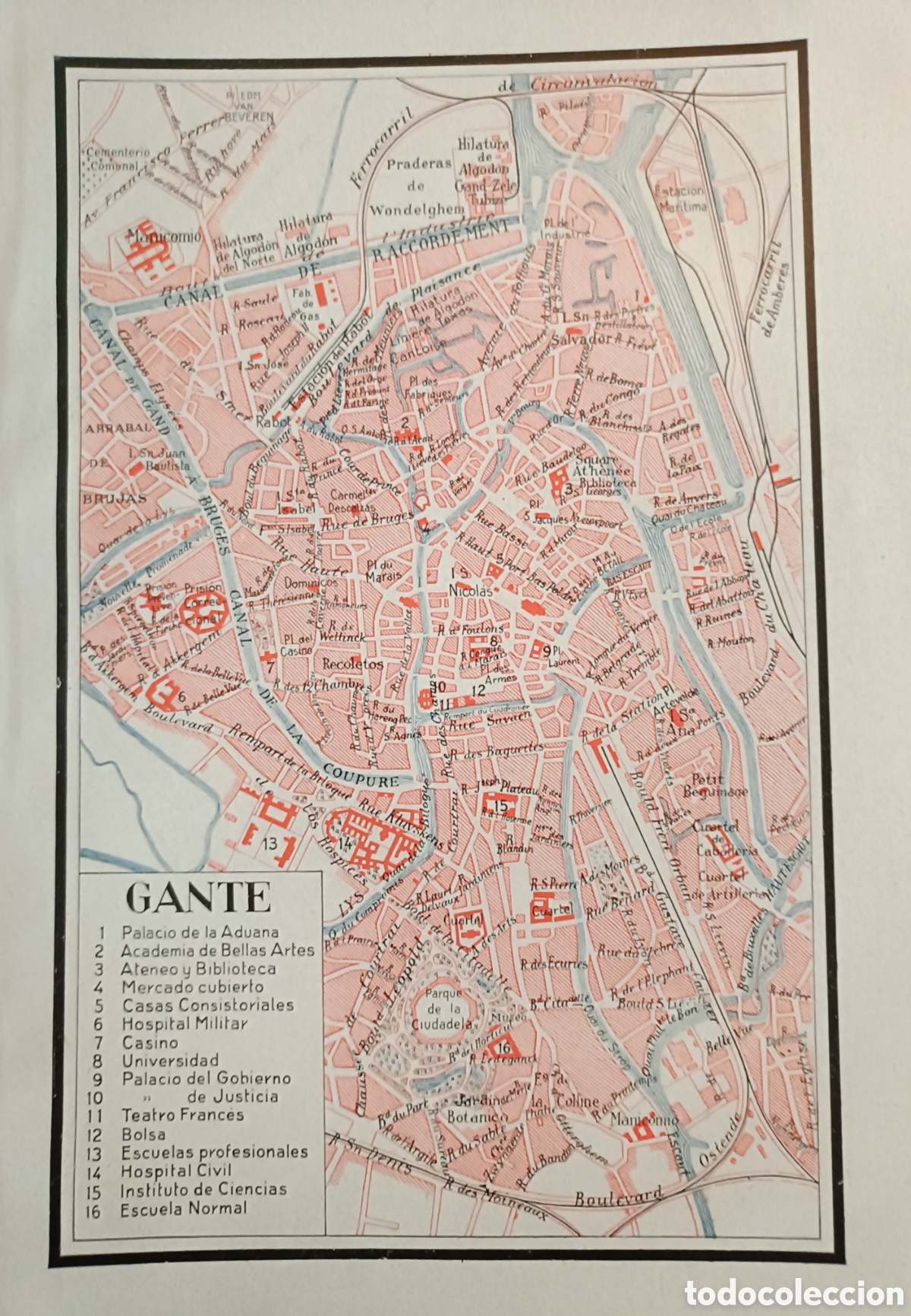 Mapas contempor&aacute;neos: Antiguo Plano de Gante - Foto 1