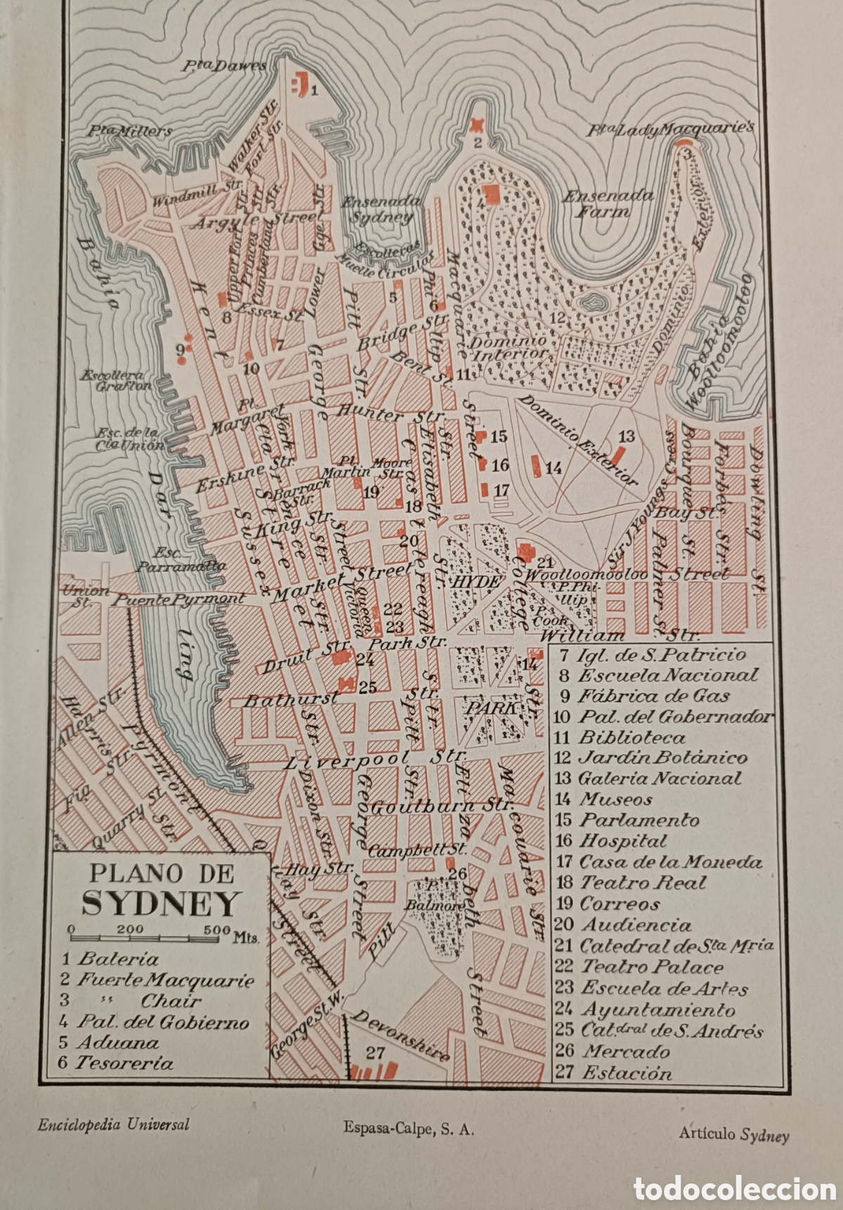 Mapas contempor&aacute;neos: Antiguo Plano de Sydney - Foto 1