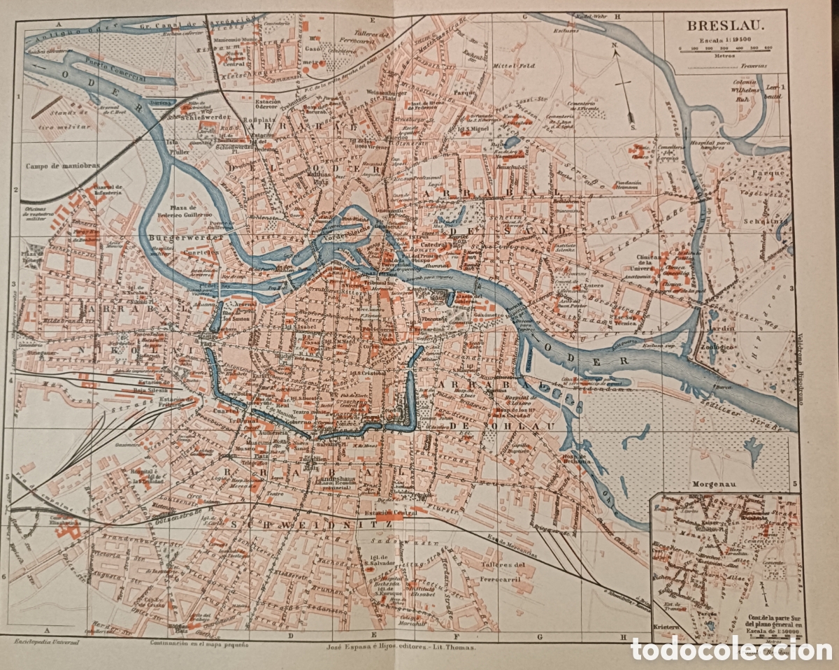 Mapas contempor&aacute;neos: Antiguo Plano de Breslau - Foto 1