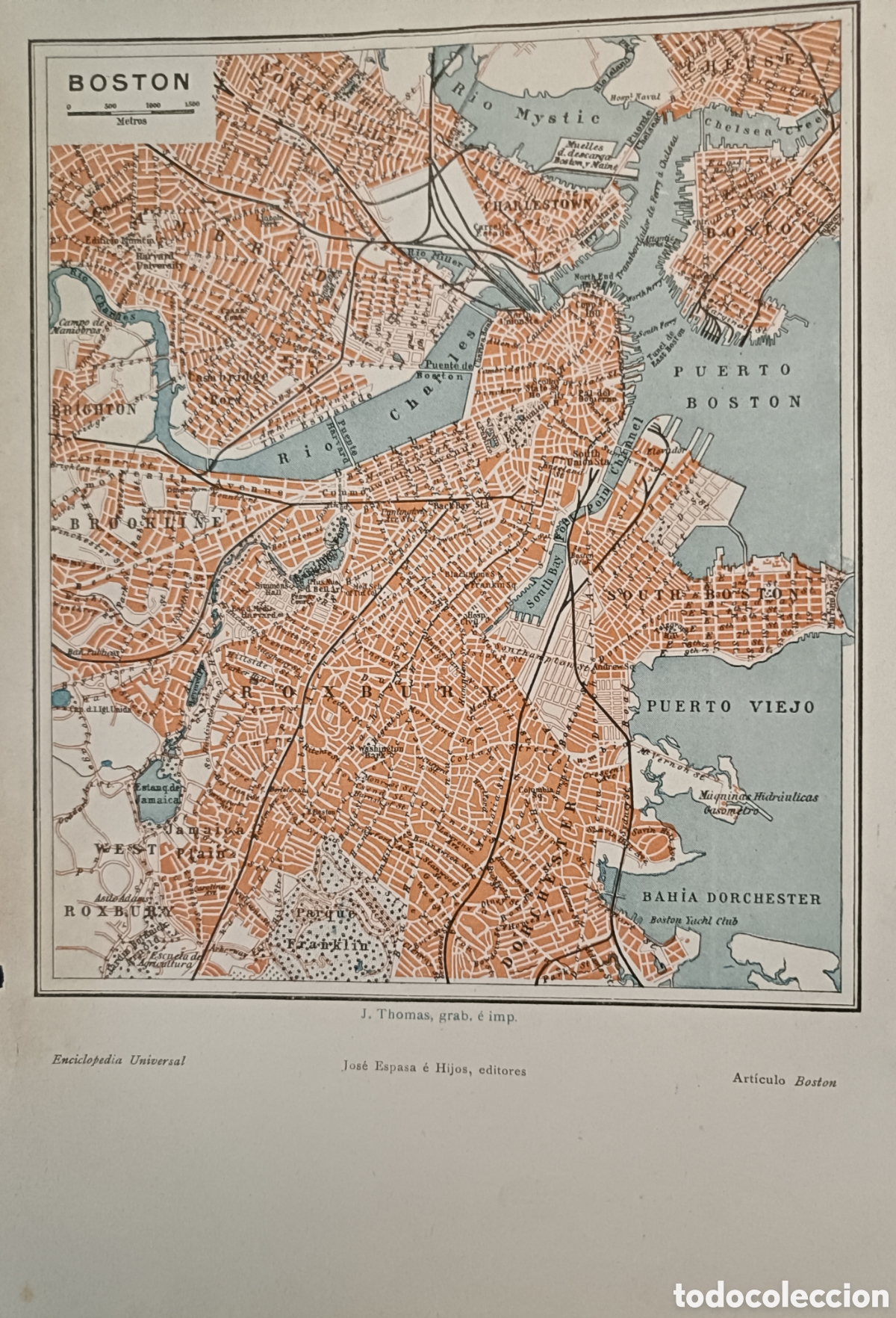 Mapas contempor&aacute;neos: Antiguo Plano de Boston - Foto 1