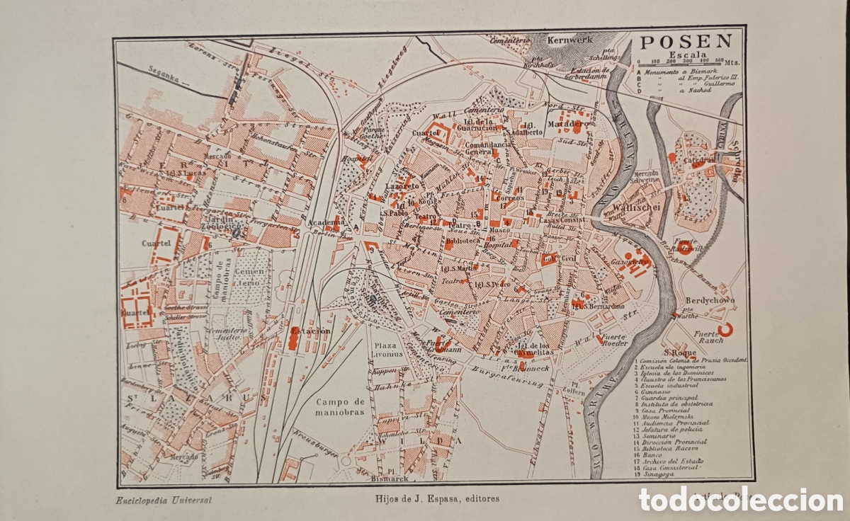 Mapas contempor&aacute;neos: Antiguo Plano de Posen - Foto 1