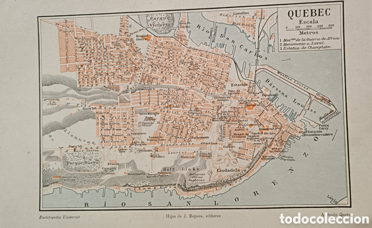 Mapas contempor&aacute;neos: Antiguo Plano de Quebec - Foto 1